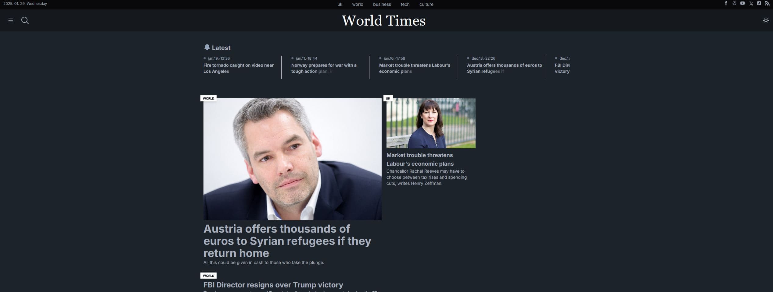 Online newspaper site's image